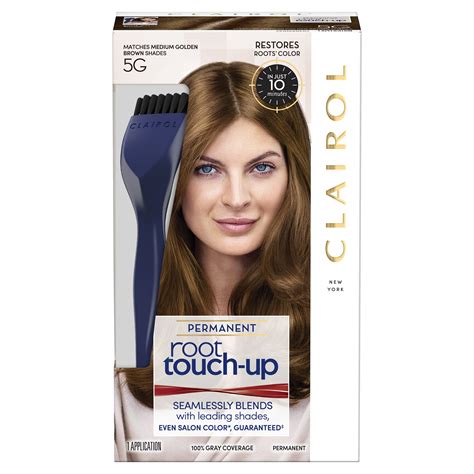 Clairol root touch up - The #1 root touch up* solution for long-lasting, natural-looking roots. Seamlessly blends with pre-formulated salon color and leading box-dye permanent shades *Among leading retail permanent shades and pre-formulated salon color. *based on units sold ; Conceal and rescue your roots for 100% gray coverage that lasts up to 3 weeks in just 10 minutes!